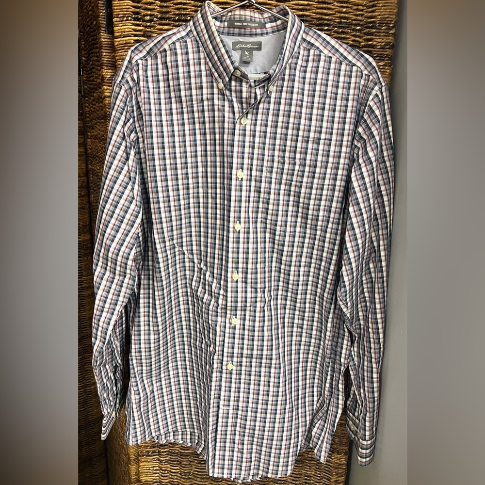 Eddie Bauer - Mens Button‎ Up shirt- Size: Tall Large, Pre-Owned